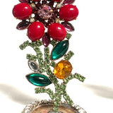 Spring Czech Rhinestone Flower
