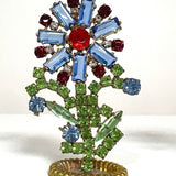 Spring Czech Rhinestone Flower