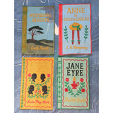 Literary Heroines Embroidered Cocktail Napkins (Set of Four)