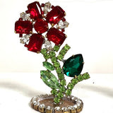 Spring Czech Rhinestone Flower