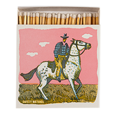 Pink Cowboy | Square - Safety Matches