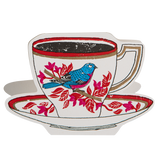 Birdy Tea Cup | Cut-Out - Greeting Card