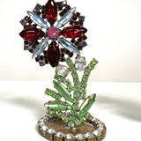 Spring Czech Rhinestone Flower