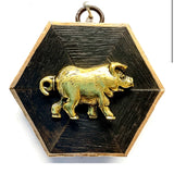 Wooden Frame with Pig