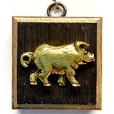 Wooden Frame with Pig