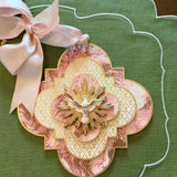 Cartouches | Medium Peach with Dove