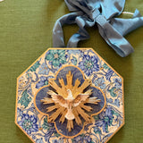 Cartouches | Medium Blue with Dove