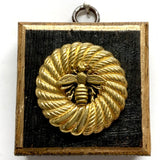 Bourbon Barrel Frame with Napoleonic Bee on Brooch