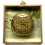 Acrylic Frame with Nantucket Basket / Slight Imperfections