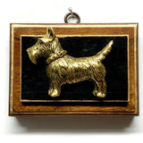 Wooden Frame with Terrier on Coromandel