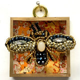Acrylic Frame with Beaded Bee / Slight Imperfections