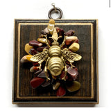 Wooden Frame with Grande Bee on Beads