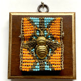 Wooden Frame with Grande Bee on Beads