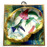 Acrylic Frame with Hummingbird Oyster Shell / Slight Imperfections