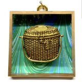 Acrylic Frame with Nantucket Basket / Slight Imperfections