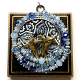 Wooden Frame with Seals! on Beads
