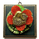 Painted Frame with Duck on Beads