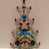 Czech Rhinestone Christmas Tree