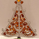 Czech Rhinestone Christmas Tree