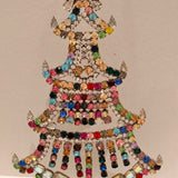 Czech Rhinestone Christmas Tree