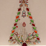 Czech Rhinestone Christmas Tree