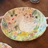 Amelia Tuttiett Swan Platter with Handles