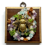 Wooden Frame with Grande Bee on Beads