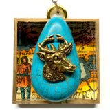 Acrylic Frame with Stag / Slight Imperfections