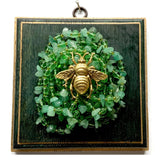 Painted Frame with Grande Bee on Beads