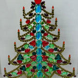 Czech Rhinestone Christmas Tree