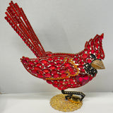 Czech Rhinestone Cardinal Right Facing