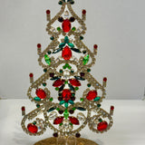 Czech Rhinestone Christmas Tree