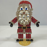 Czech Rhinestone Christmas Santa