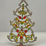 Czech Rhinestone Christmas Tree