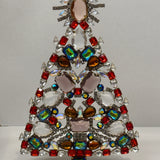 Czech Rhinestone Christmas Tree