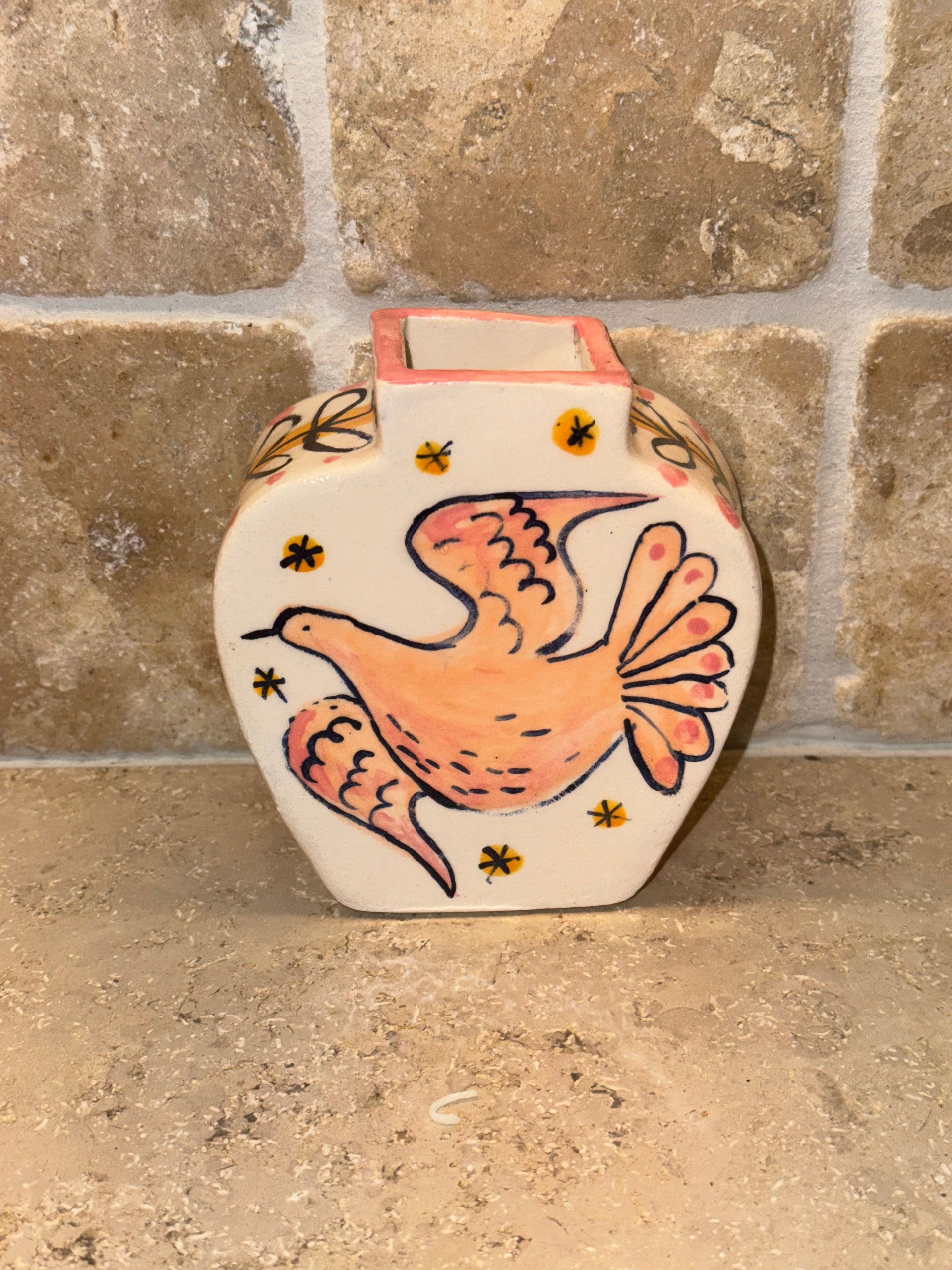 ju. フラワーベース　CELIA VASE アンバー Celia Wood Vase | Bird – The French Tangerine