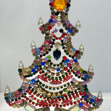 Czech Rhinestone Christmas Tree