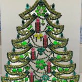 Czech Rhinestone Christmas Tree