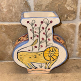 Celia Wood Vase | Lion