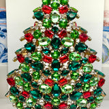 Czech Rhinestone Christmas Tree 3-D!