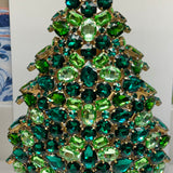 Czech Rhinestone Christmas Tree 3-D!