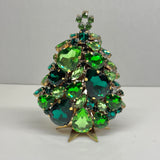 Czech Rhinestone Christmas Tree 3-D!