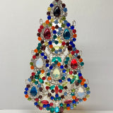 Czech Rhinestone Christmas Tree