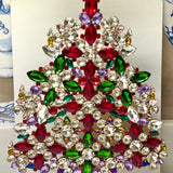 Czech Rhinestone Christmas Tree