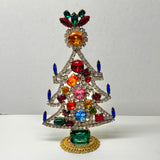 Czech Rhinestone Christmas Tree