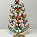 Czech Rhinestone Christmas Tree