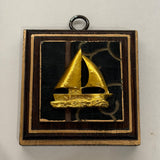 Wooden Frame with Boat on Coromandel