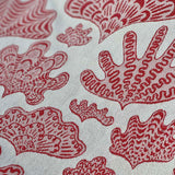 Red Shell Cabinet Jacquard Tea Towel