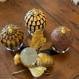 Wooden Sphere with Grande Bee