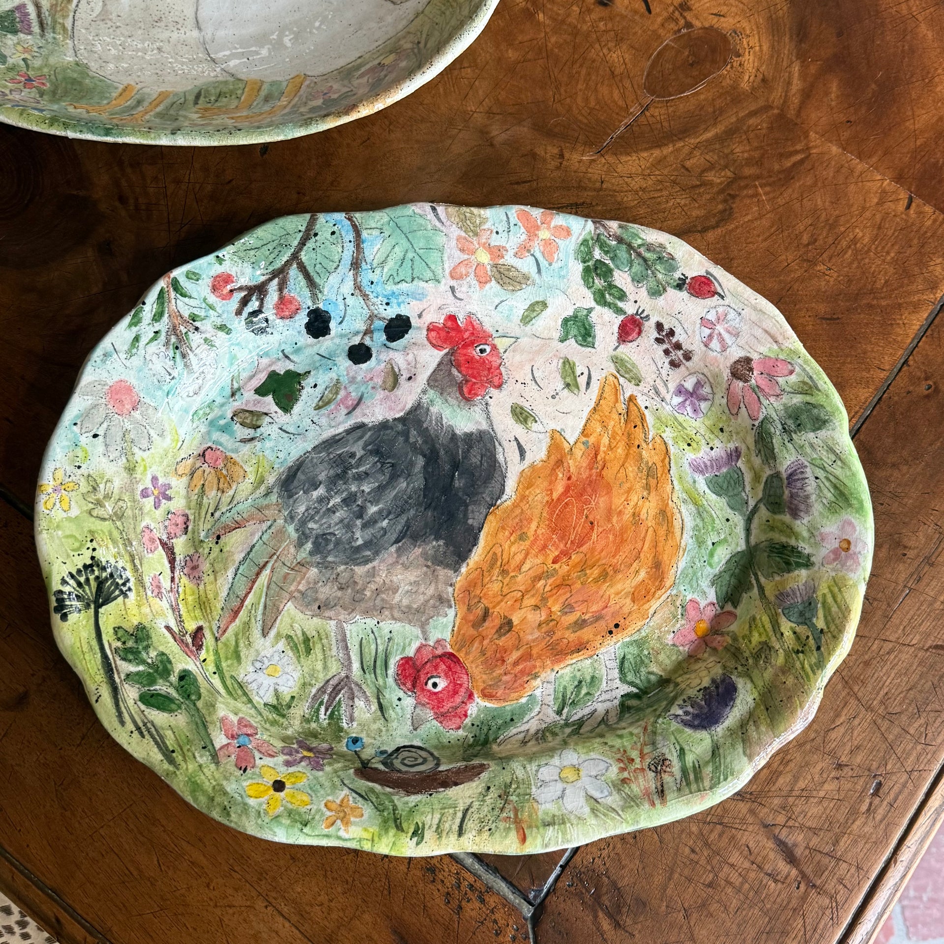 Amelia Tuttiett Hens Platter | The French Tangerine